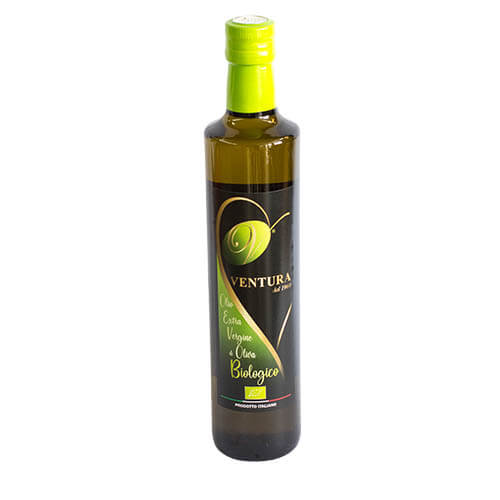 bottiglia olio extravergine di oliva ventura da 500 ml bio